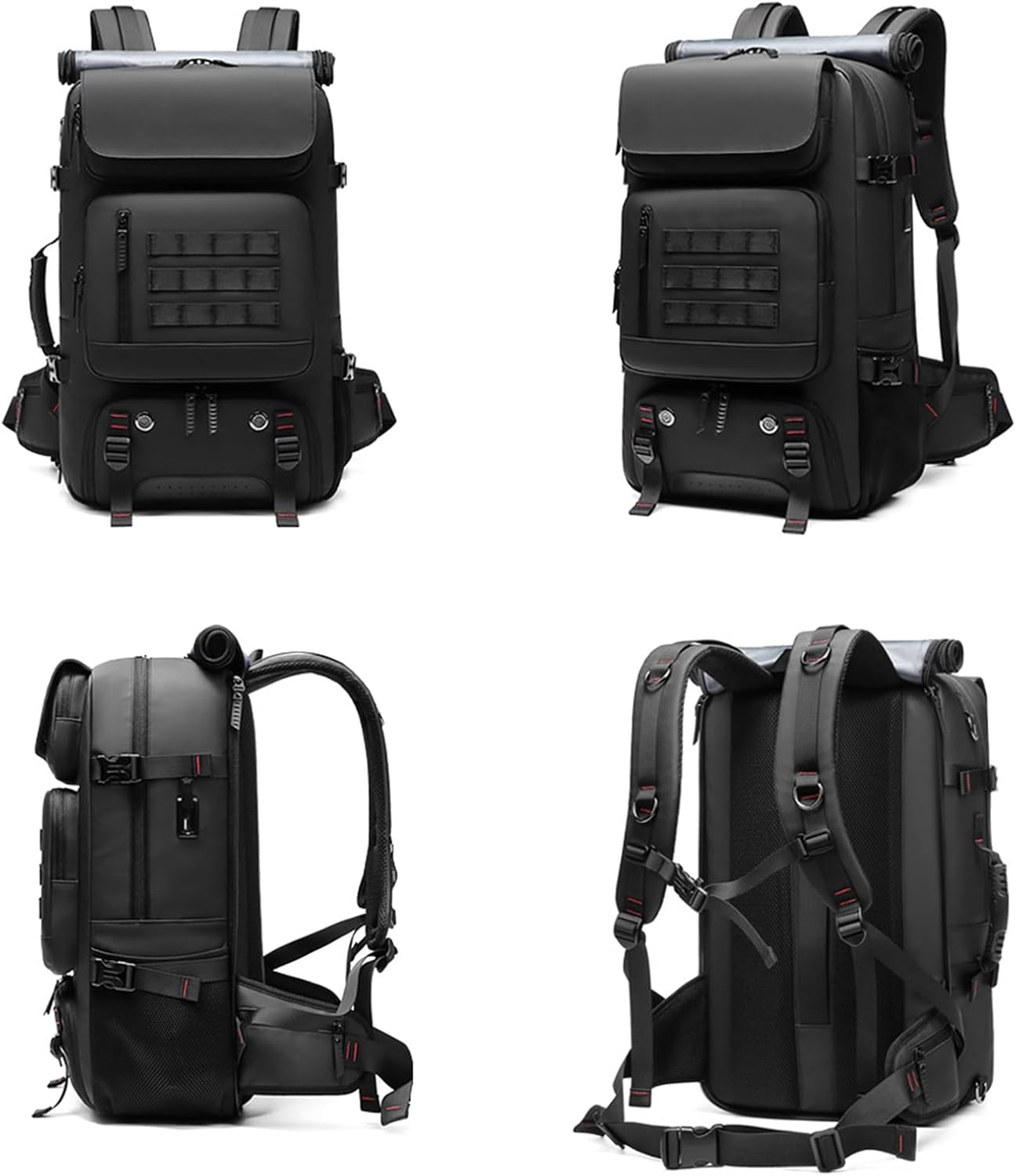 50L Waterproof Travel Backpack with Shoe Compartment & USB Port – Travel, Outdoor