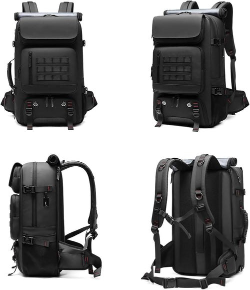 50L Waterproof Travel Backpack with Shoe Compartment & USB Port – Travel, Outdoor