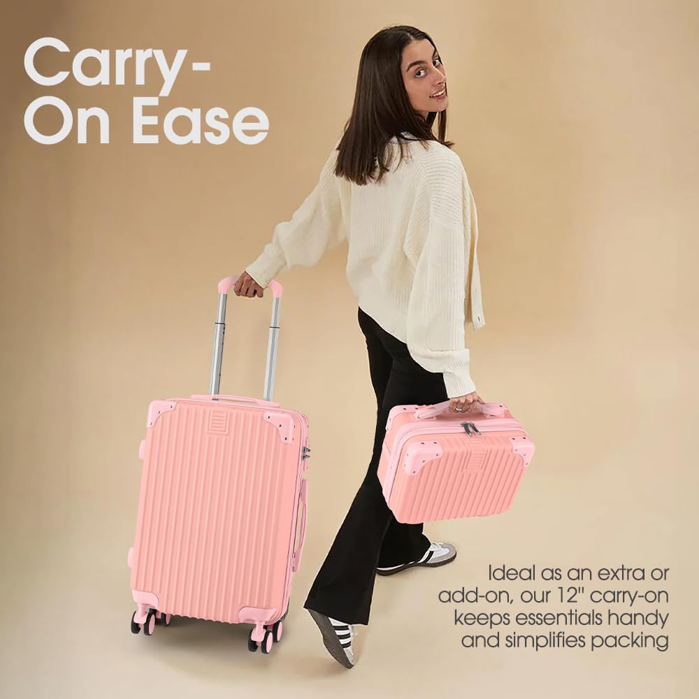 ABS Hard Shell Luggage with Spinner Wheels & TSA Lock – Travel, Vacation