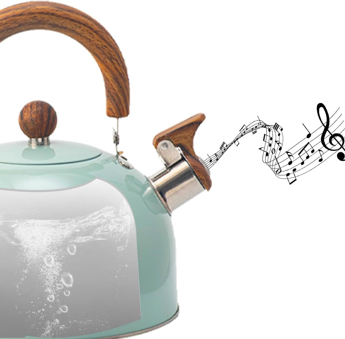 Edelstahl Wasserkocher mit Pfeife – Küche, Geschenk
