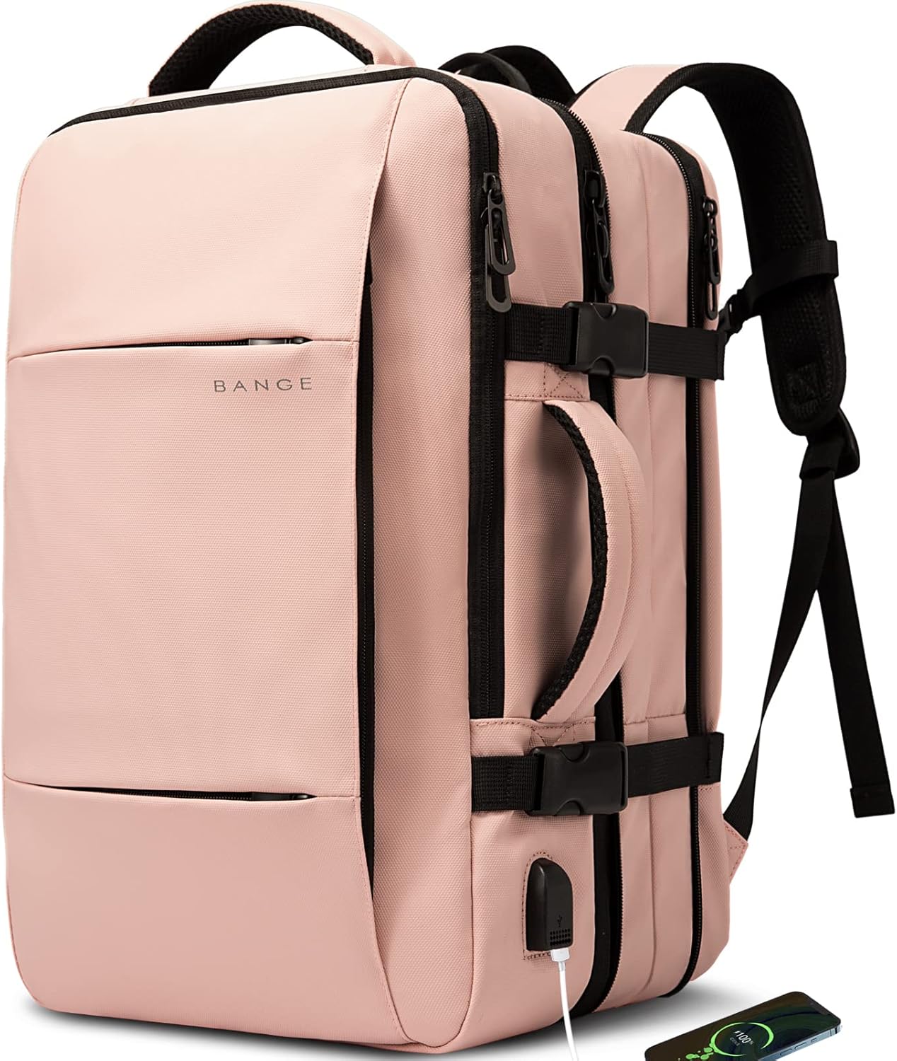 Expandable Waterproof Travel Backpack 26–45L with Laptop Sleeve – Travel, Outdoor