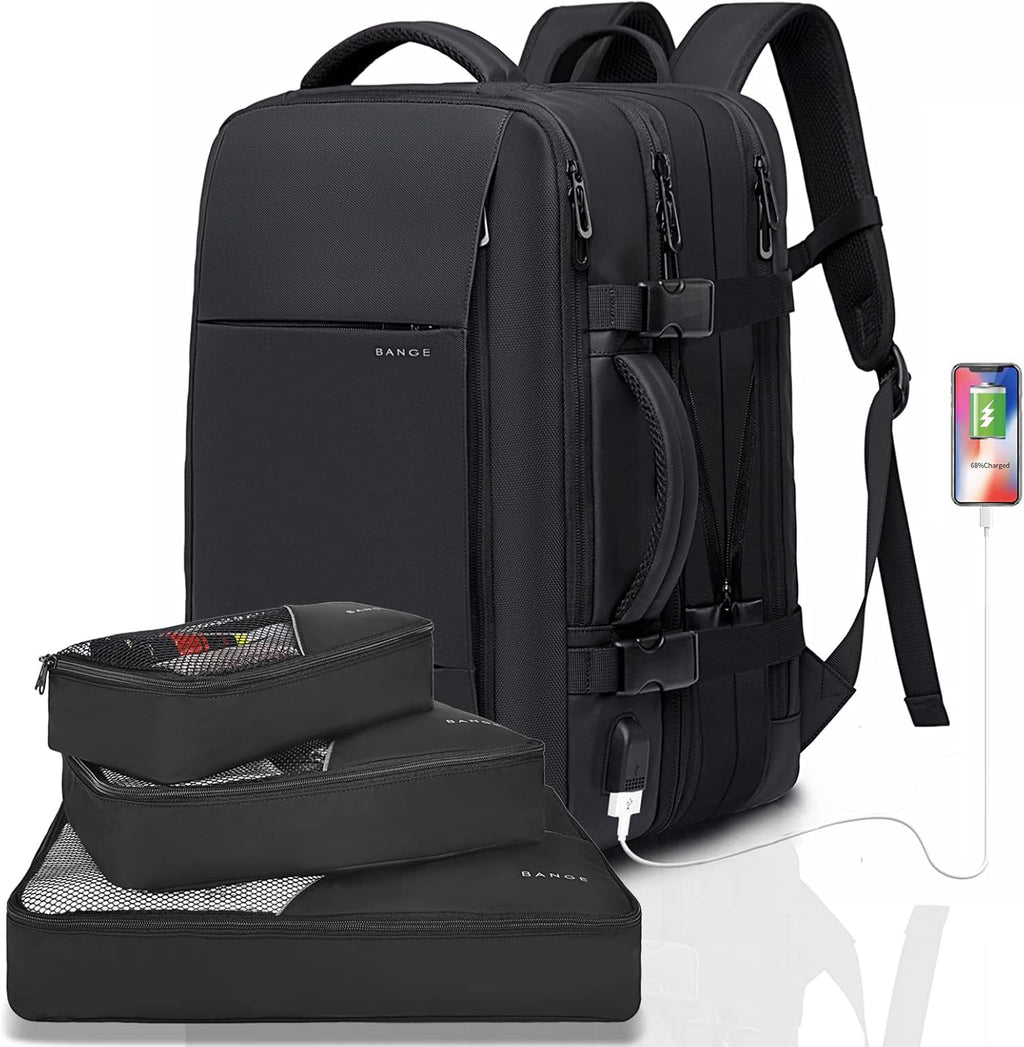 Expandable Waterproof Travel Backpack 26–45L with Laptop Sleeve – Travel, Outdoor
