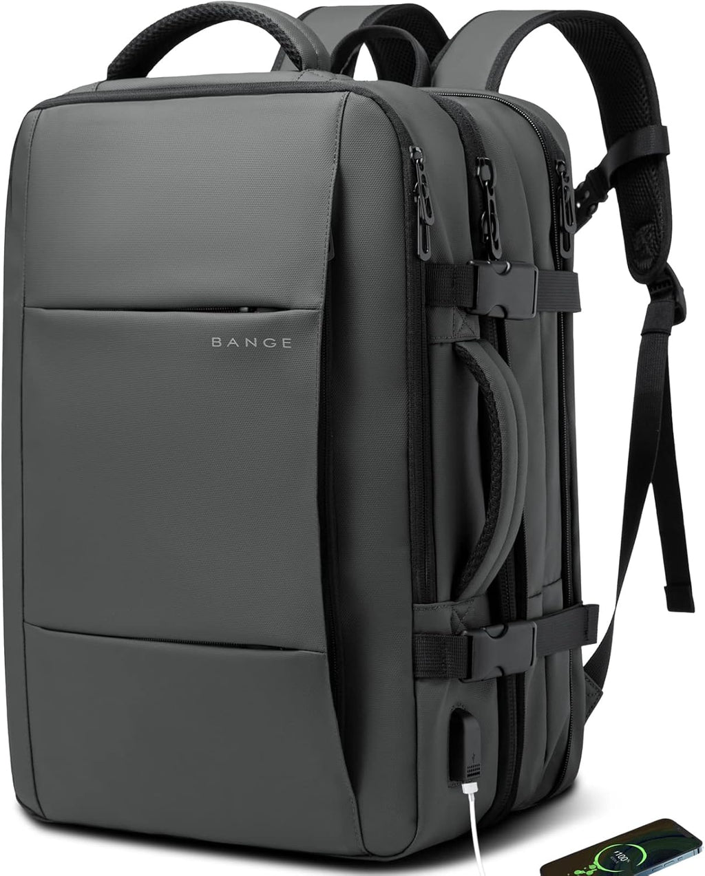 Expandable Waterproof Travel Backpack 26–45L with Laptop Sleeve – Travel, Outdoor