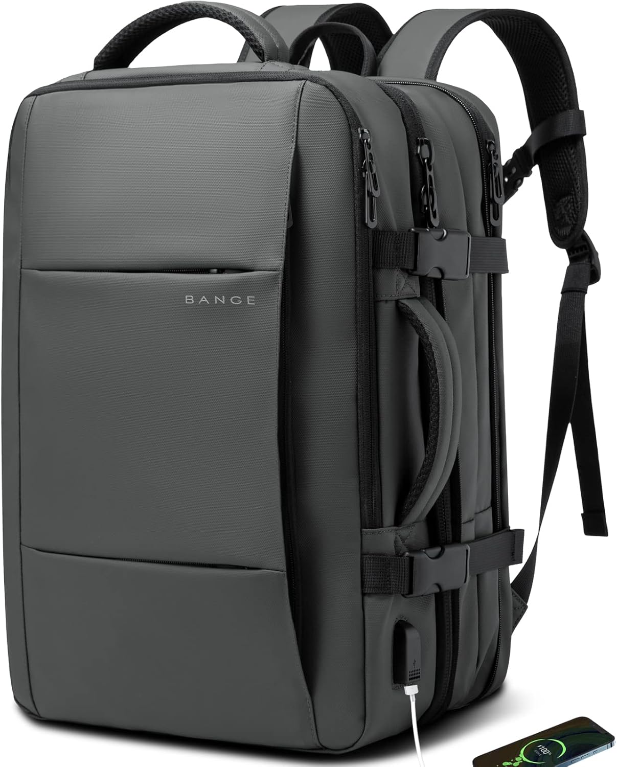 Expandable Waterproof Travel Backpack 26–45L with Laptop Sleeve – Travel, Outdoor