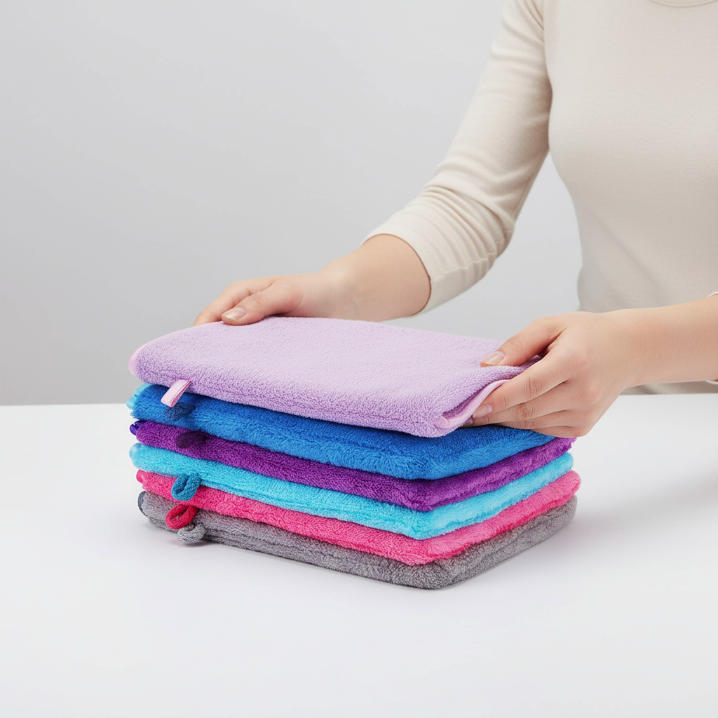 Microfibre Wash Glove – Gentle Clean, Soft Material – Daily Care, Spa Treatment