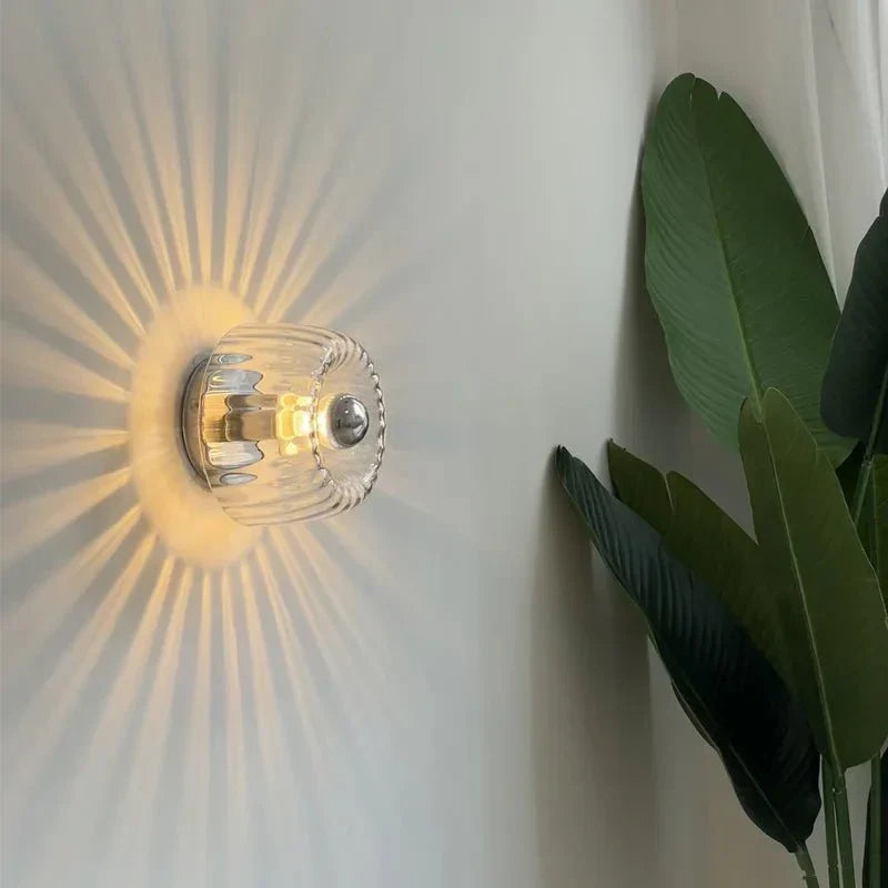 Nordic Glow Wall Lamp – Scandinavian Bauhaus Style – Home Decor, Ambient Lighting