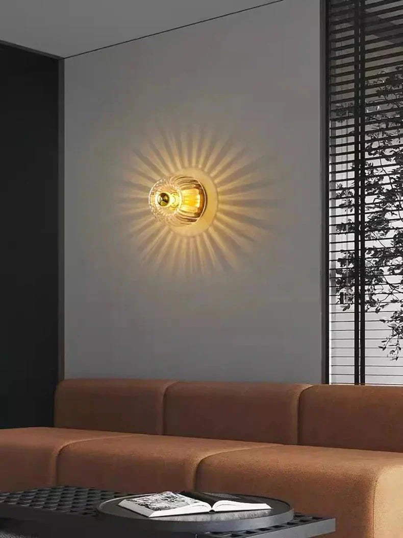 Nordic Glow Wall Lamp – Scandinavian Bauhaus Style – Home Decor, Ambient Lighting