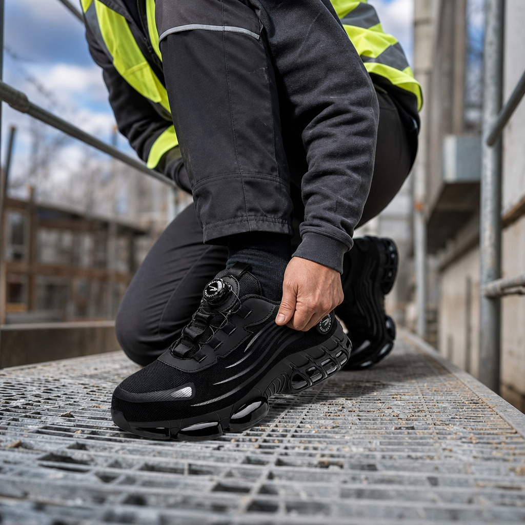 Orthopaedic Safety Shoes – All-Day Comfort, Steel Toe – Work, Construction