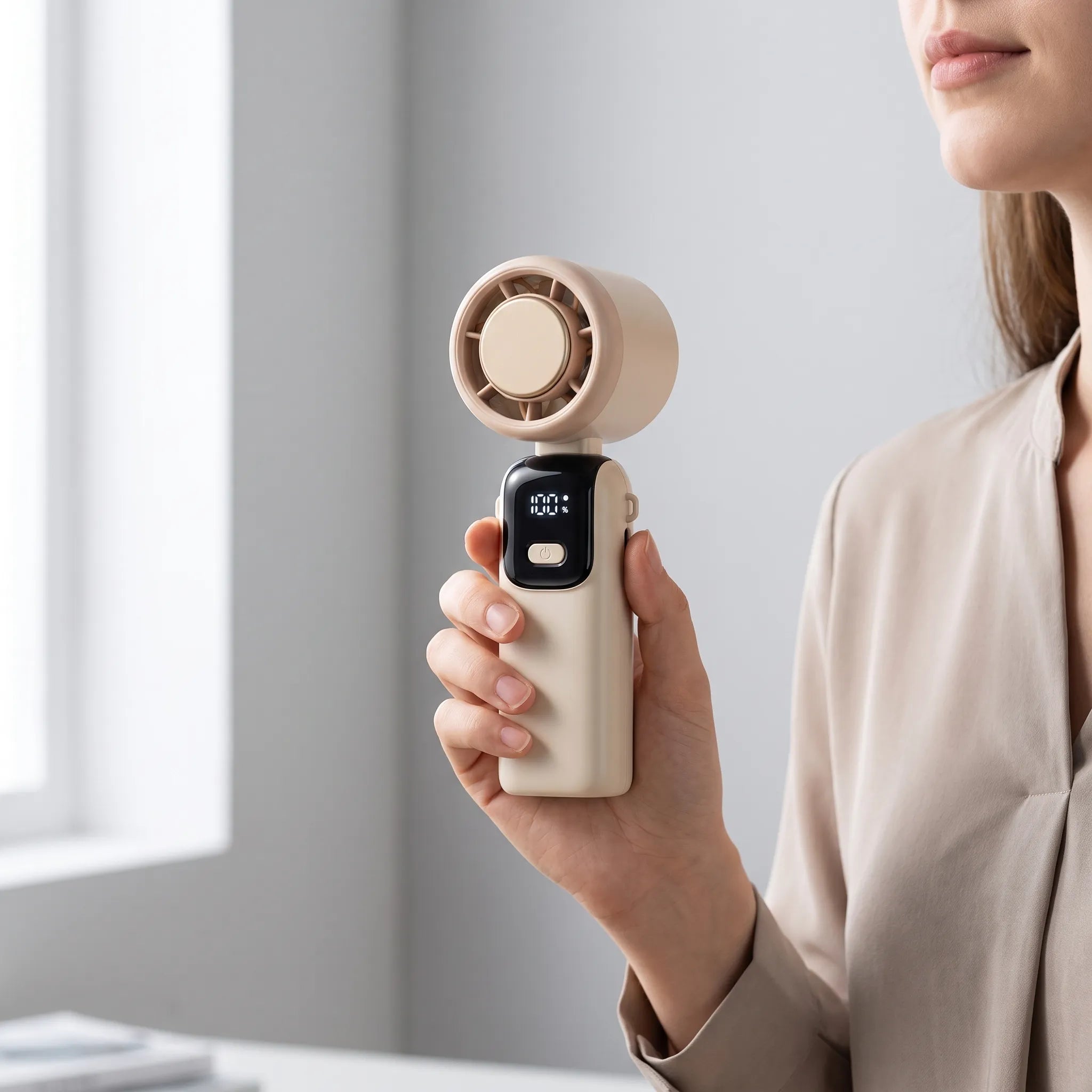 Portable Handheld Fan – Compact Design, Lightweight – Travel, Home Office