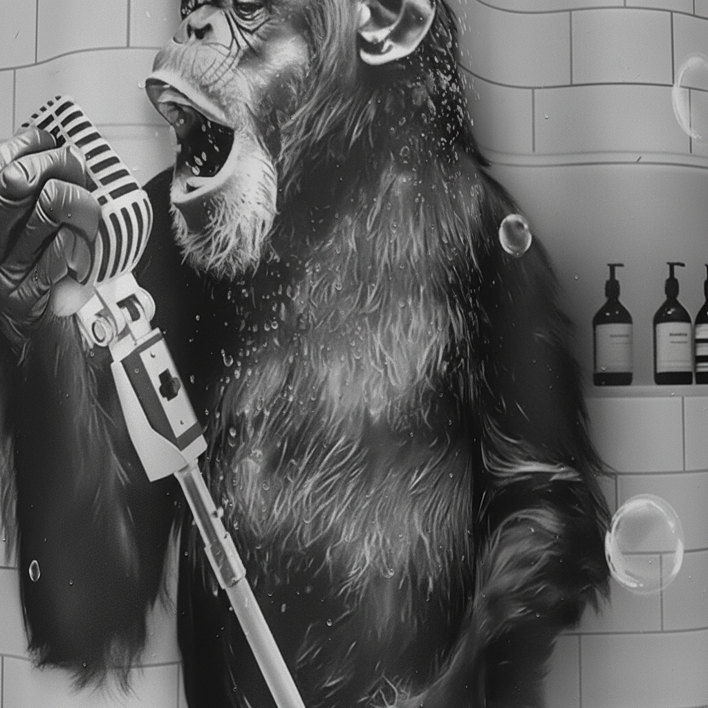 Printed Shower Curtain - Black and White Design – Bathroom Decor, Home Improvement