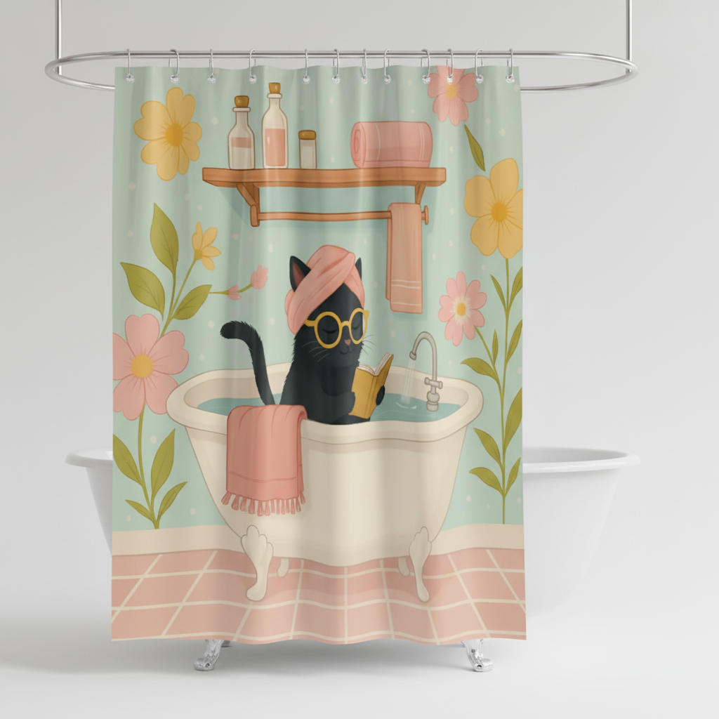 Printed Shower Curtain – Funny Design, Home Decor