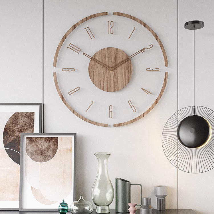 Scandinavian Style Wooden Wall Clock – Home Decor, Gift Idea