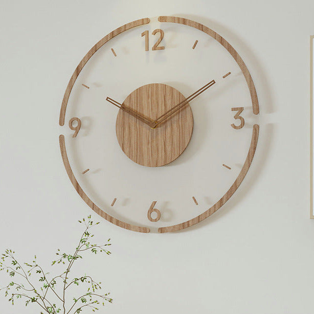Scandinavian Style Wooden Wall Clock – Home Decor, Gift Idea