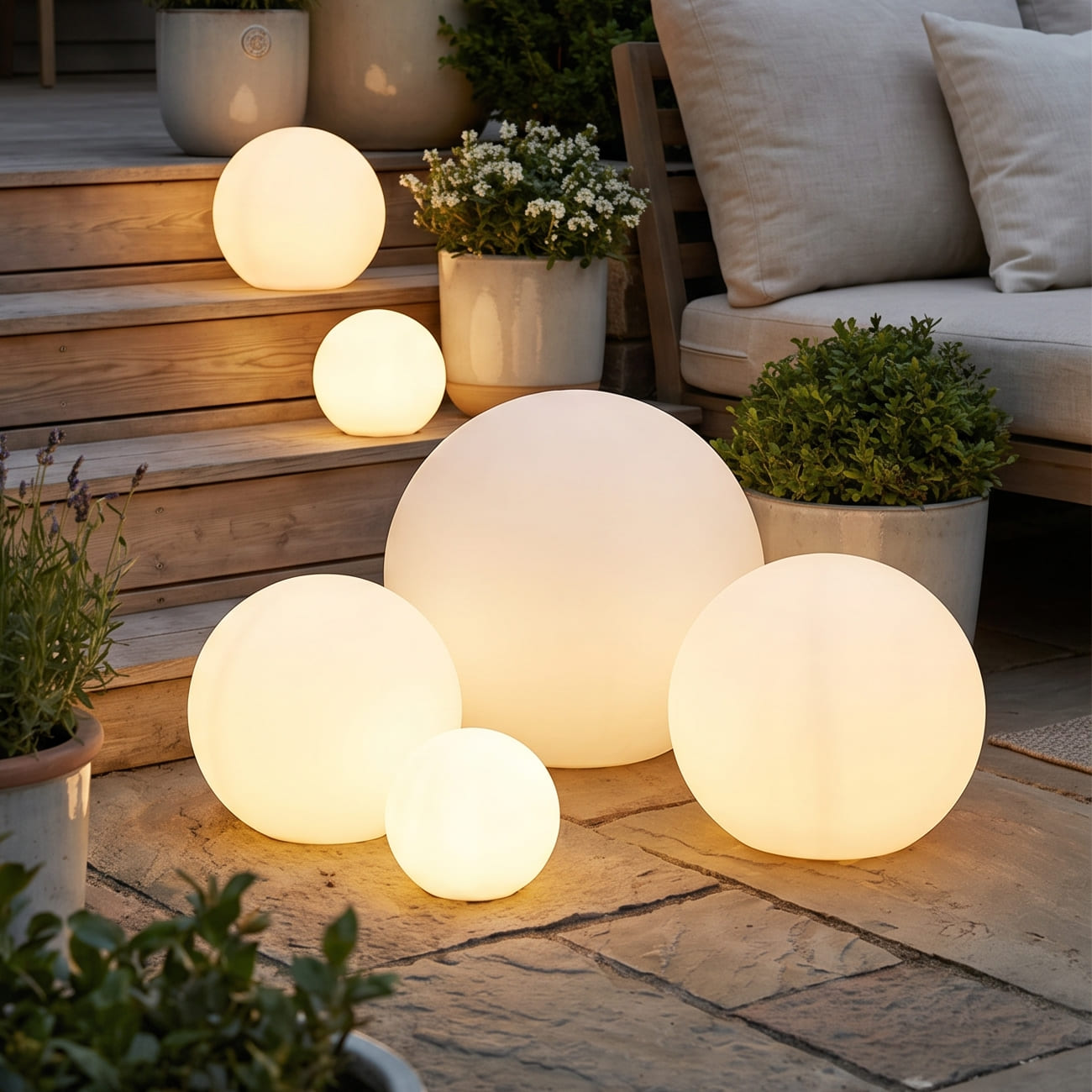 Spherical Garden Lighting – Outdoor GlowSphere for Garden, Patio