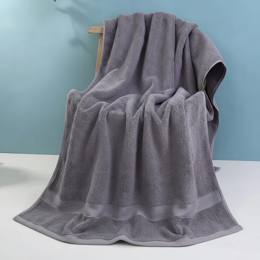 Thick Cotton Towels – Soft, Absorbent – Bathroom, Spa