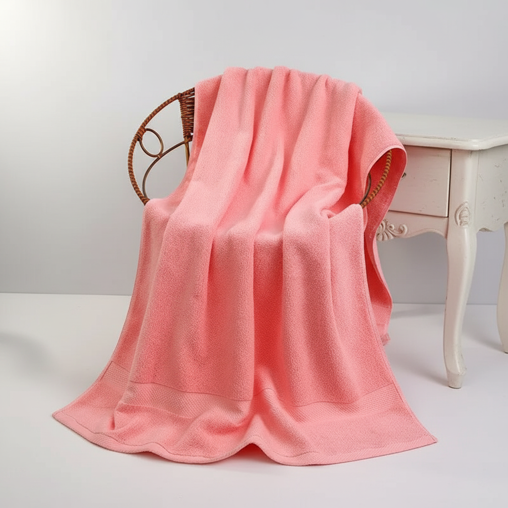 Thick Cotton Towels – Soft, Absorbent – Bathroom, Spa
