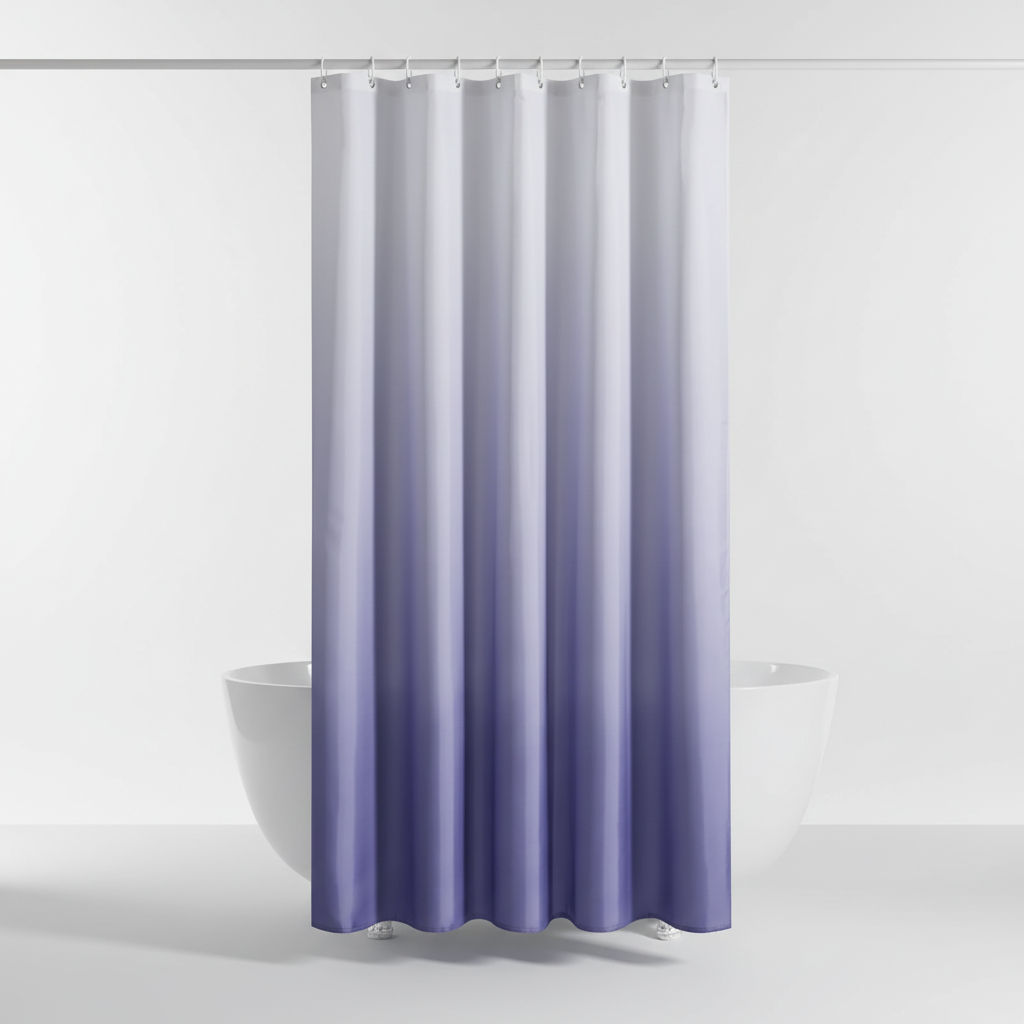 Thickened Polyester Shower Curtain in Aqua – Bathroom, Home Décor