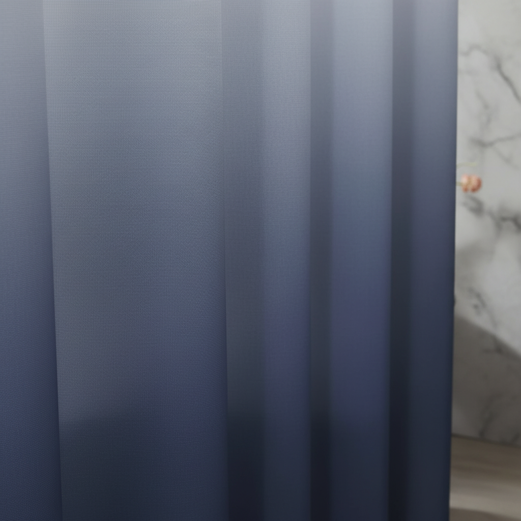 Thickened Polyester Shower Curtain in Aqua – Bathroom, Home Décor