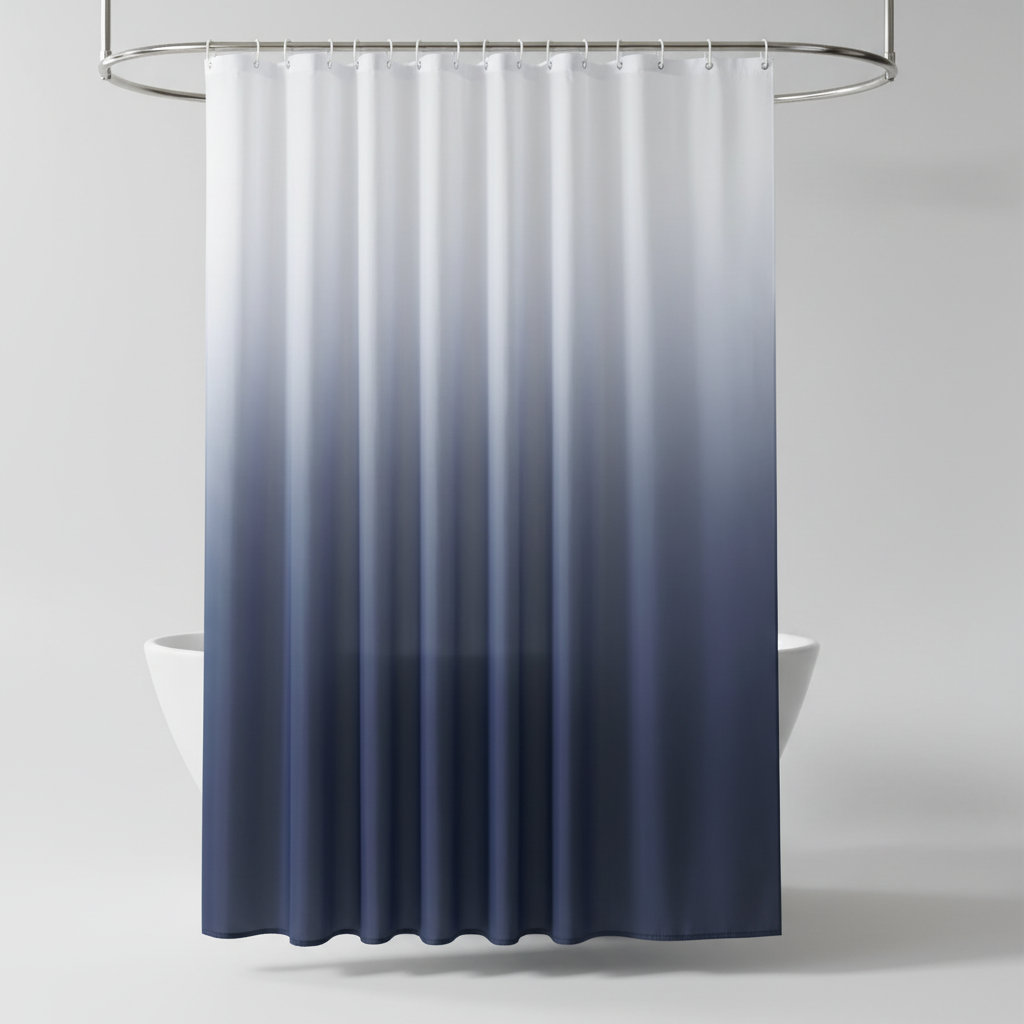 Thickened Polyester Shower Curtain in Aqua – Bathroom, Home Décor