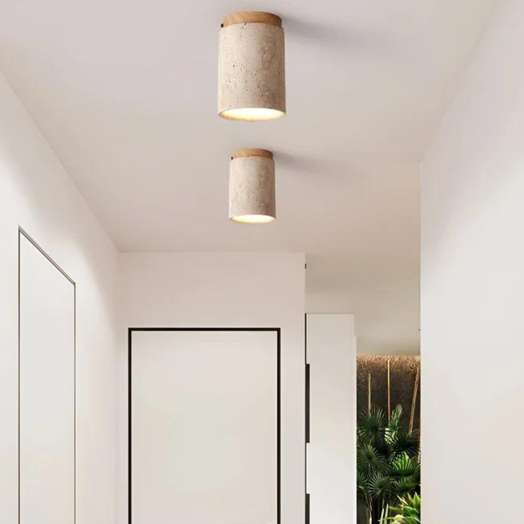 Trendy Round Ceiling Lamp - Japanese Style, Modern Design – Home Decor, Zen Ambiance