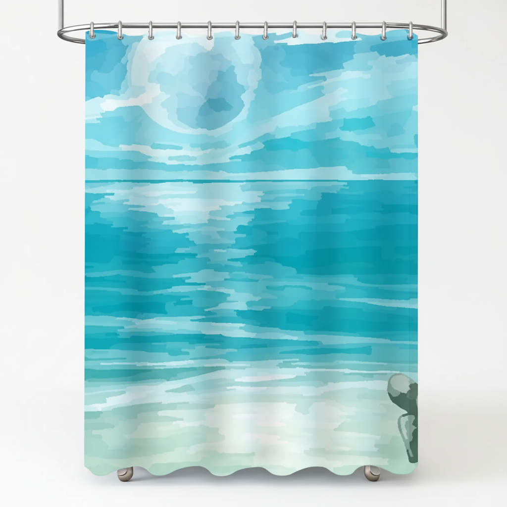 Water-Repellent Shower Curtain Fabric – Bathroom, Home Decor