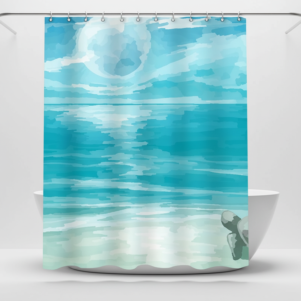 Water-Repellent Shower Curtain Fabric – Bathroom, Home Decor