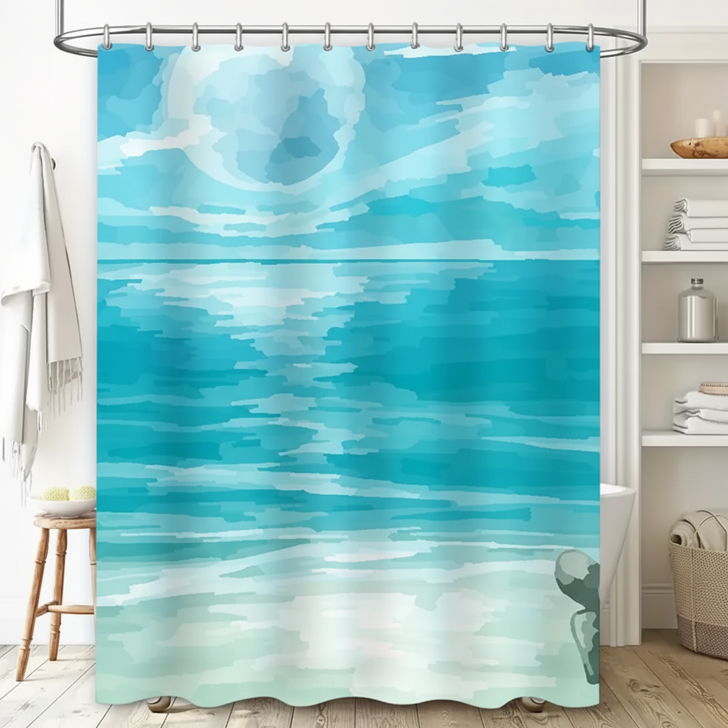Water-Repellent Shower Curtain Fabric – Bathroom, Home Decor