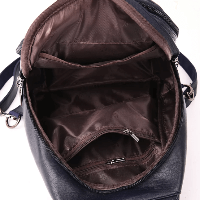 Water-Resistant Leather Backpack for Women – Travel, Daily Use