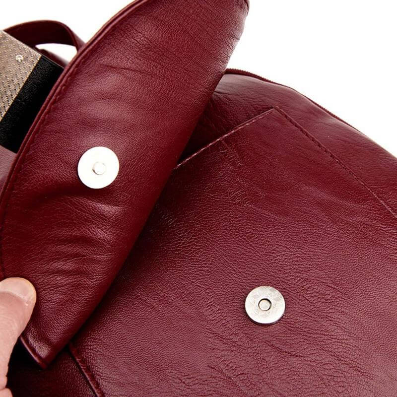 Water-Resistant Leather Backpack for Women – Travel, Daily Use