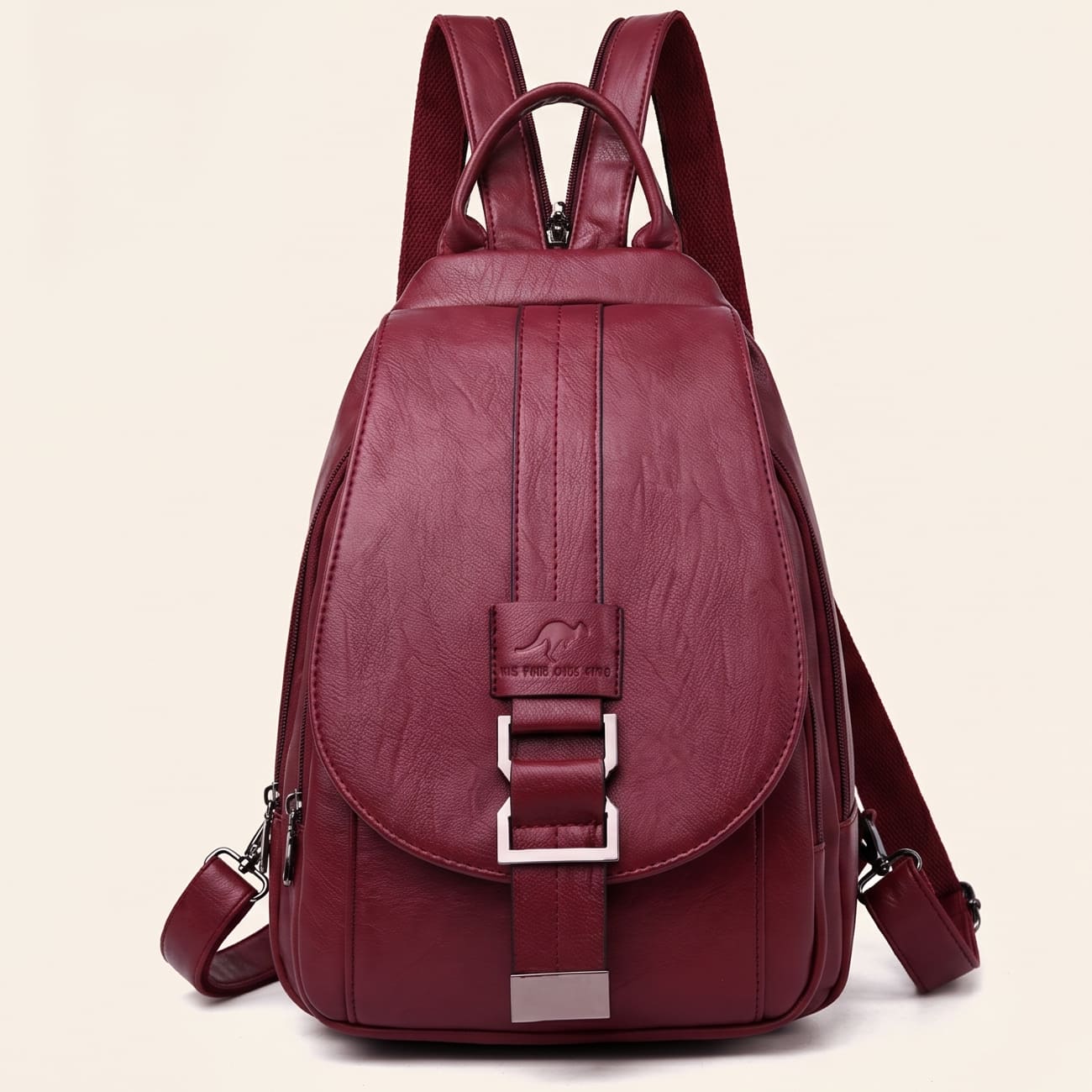 Water-Resistant Leather Backpack for Women – Travel, Daily Use