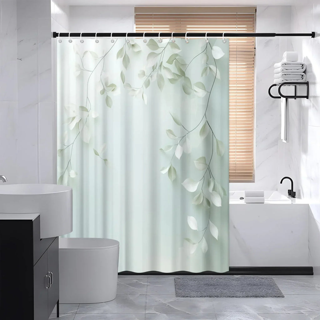 Woven Shower Curtain - Polyester Material, Calmweave Design – Bathroom, Home Decor